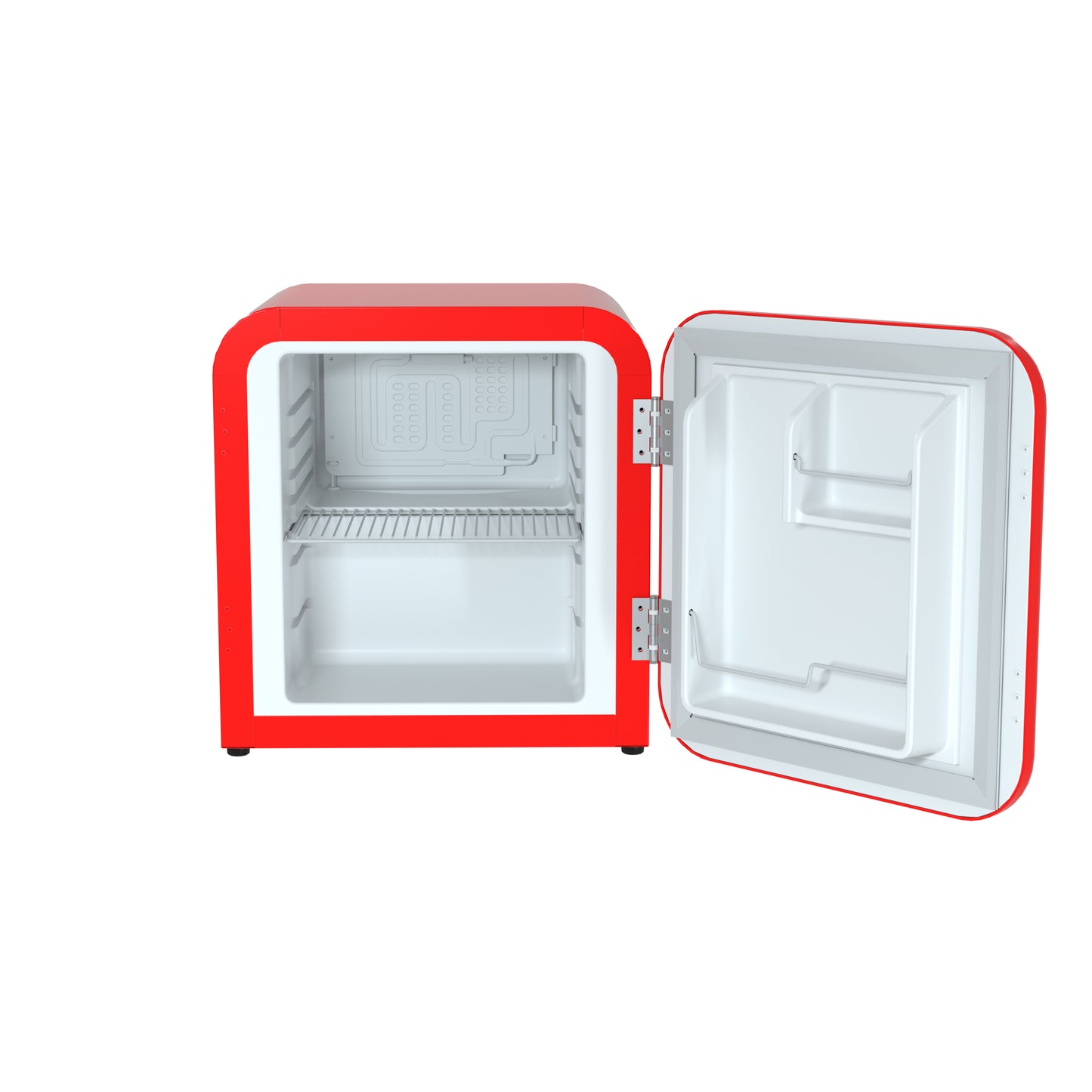 Husky 43L Retro Style 1.5 C.ft. Freestanding Mini Fridge in Red