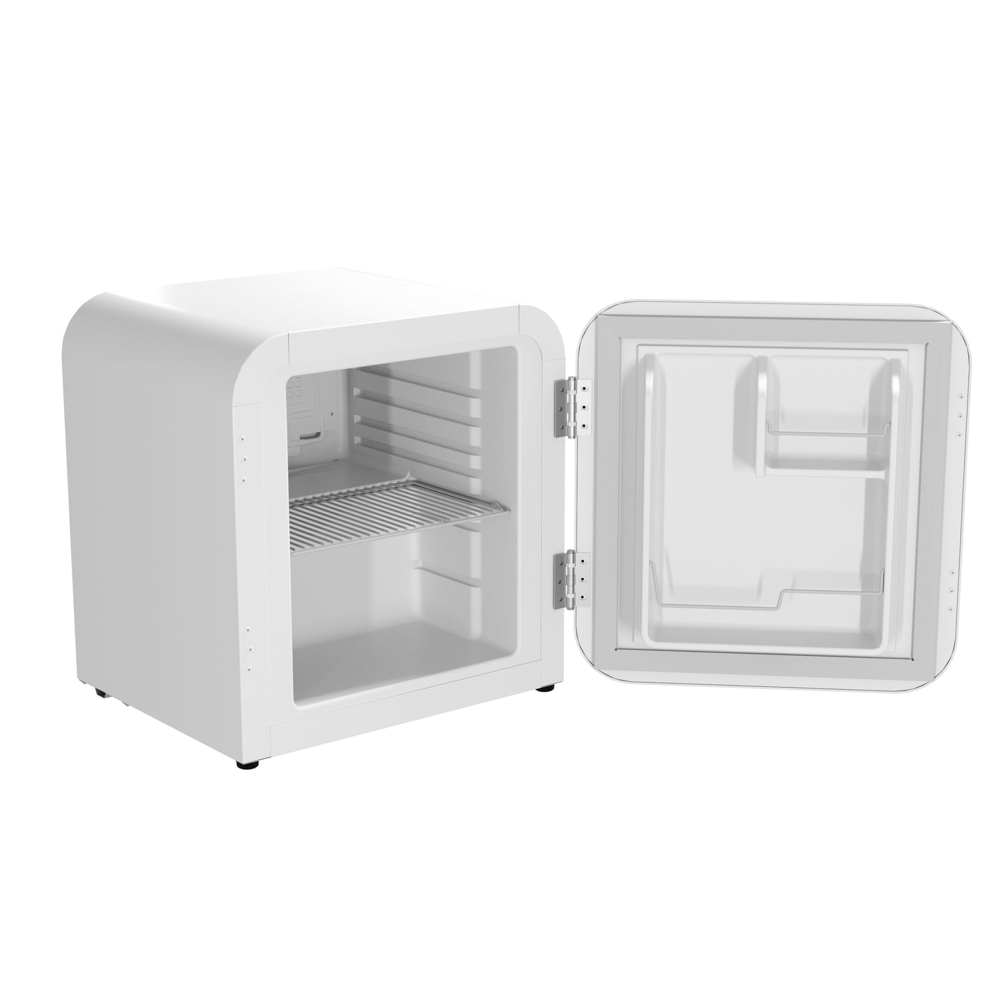 Husky 43L Retro Style 1.5 C.ft. Freestanding Mini Fridge in White