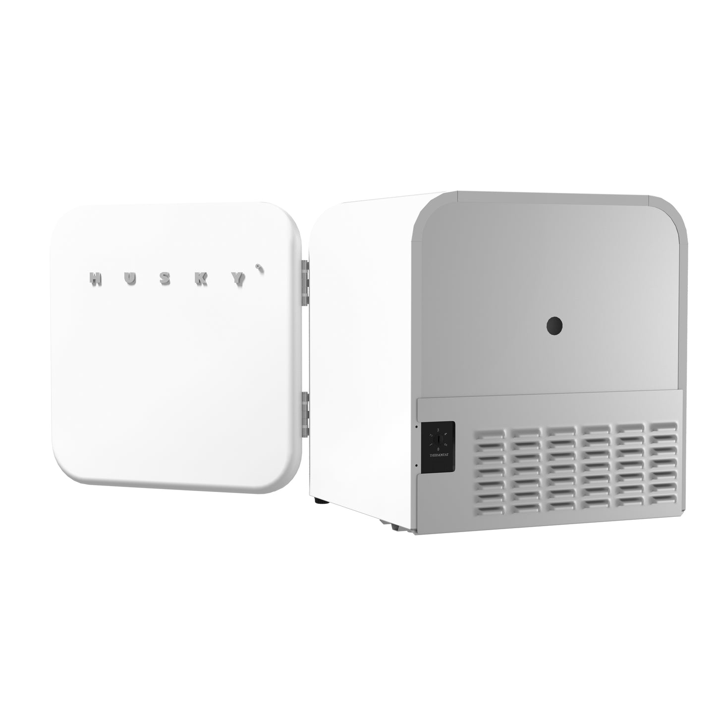Husky 43L Retro Style 1.5 C.ft. Freestanding Mini Fridge in White
