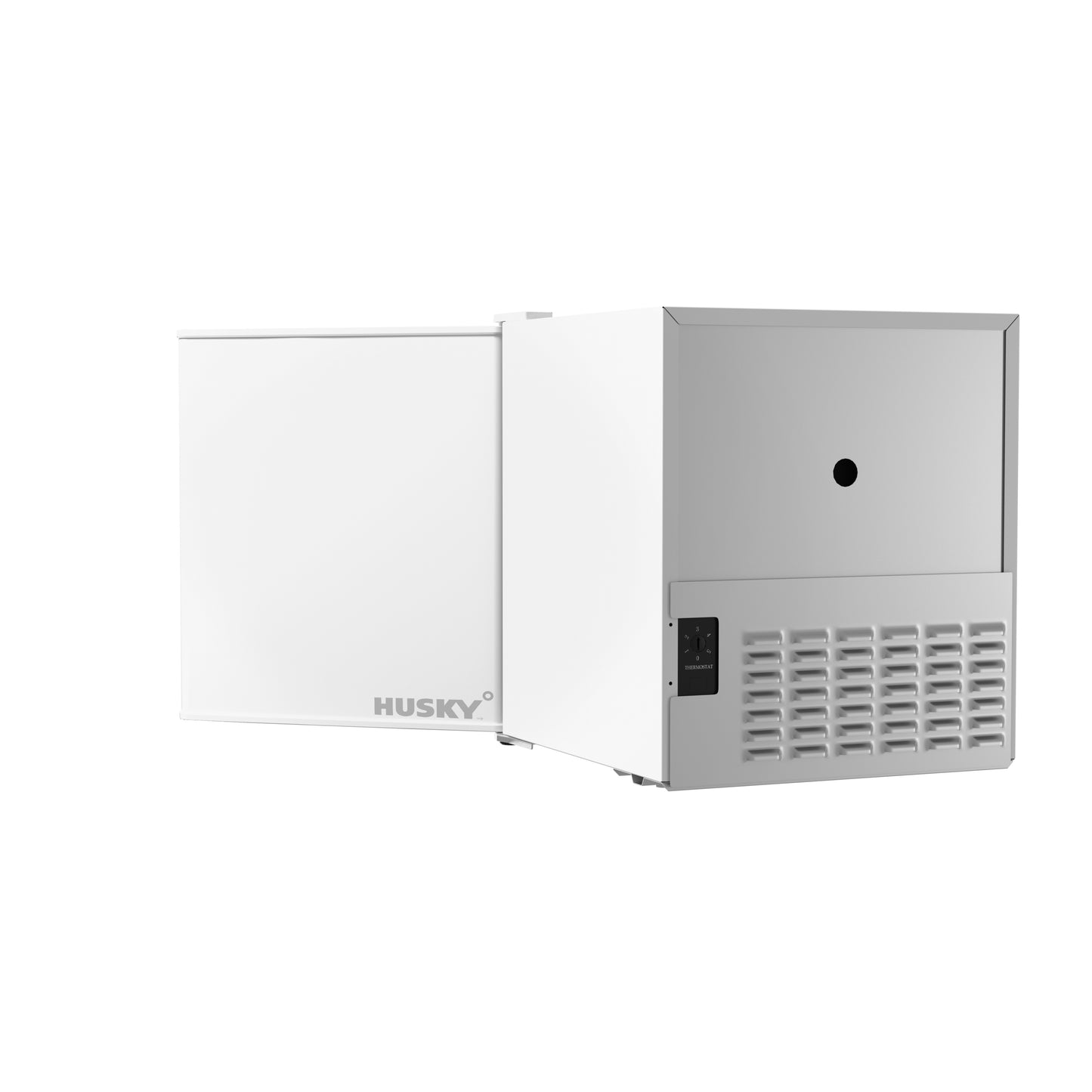 Husky 43L Solid Door 1.5 C.ft. Freestanding Counter-Top Mini Fridge in White