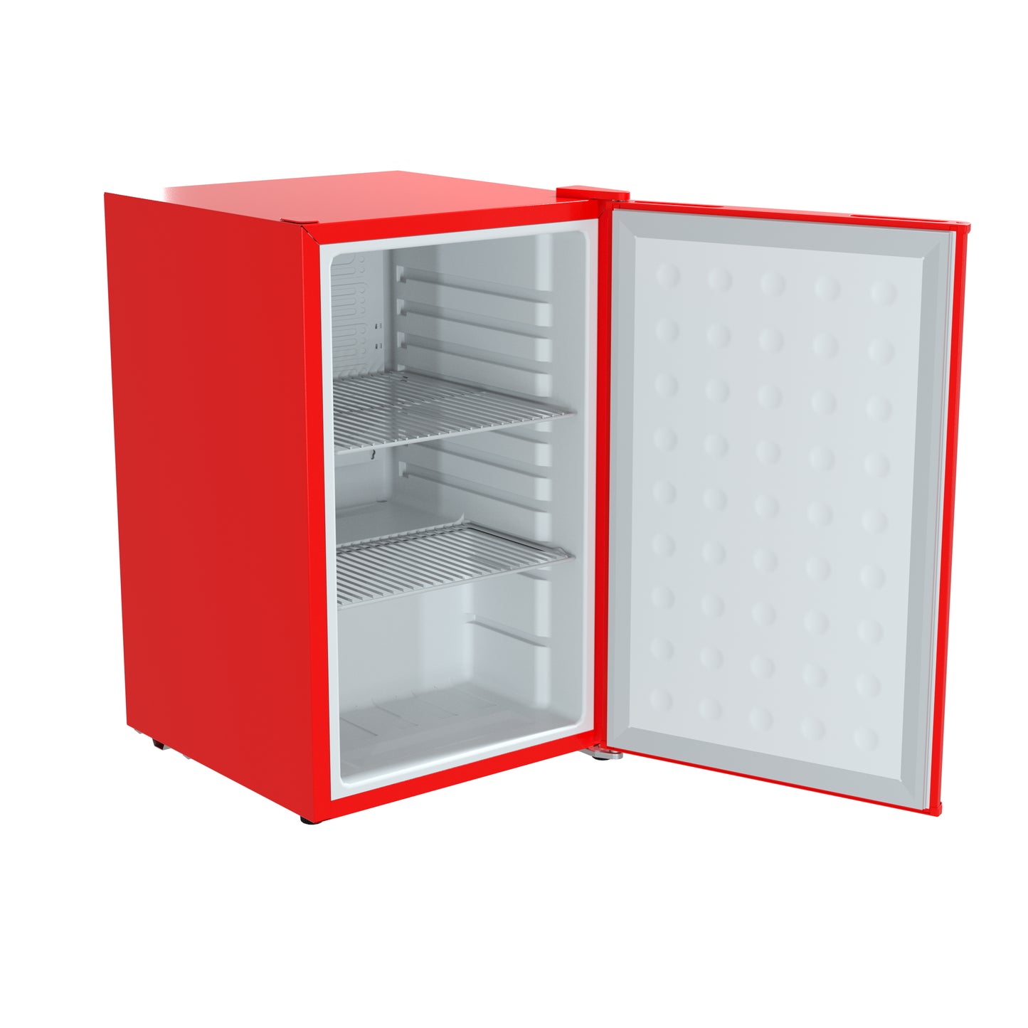 Husky 65L Solid Door 2.3 C.ft. Freestanding Under-Counter Mini Fridge in Red