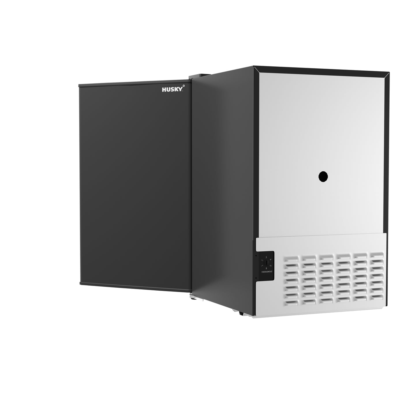 Husky Premium 65L Solid Door 2.3 Cu.ft. Freestanding Under-Counter Mini Fridge in Black