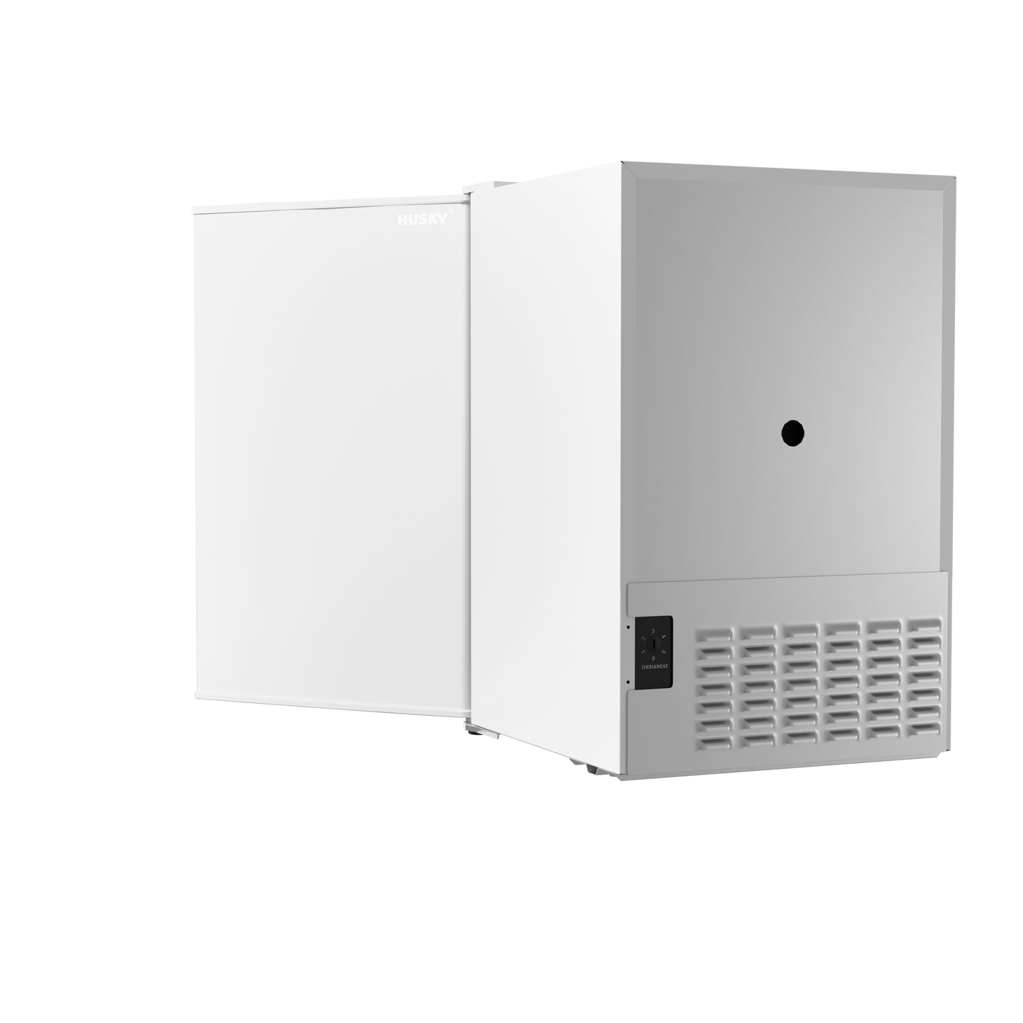 Husky Premium 65L Solid Door 2.3 Cu.ft. Freestanding Under-Counter Mini Fridge in White