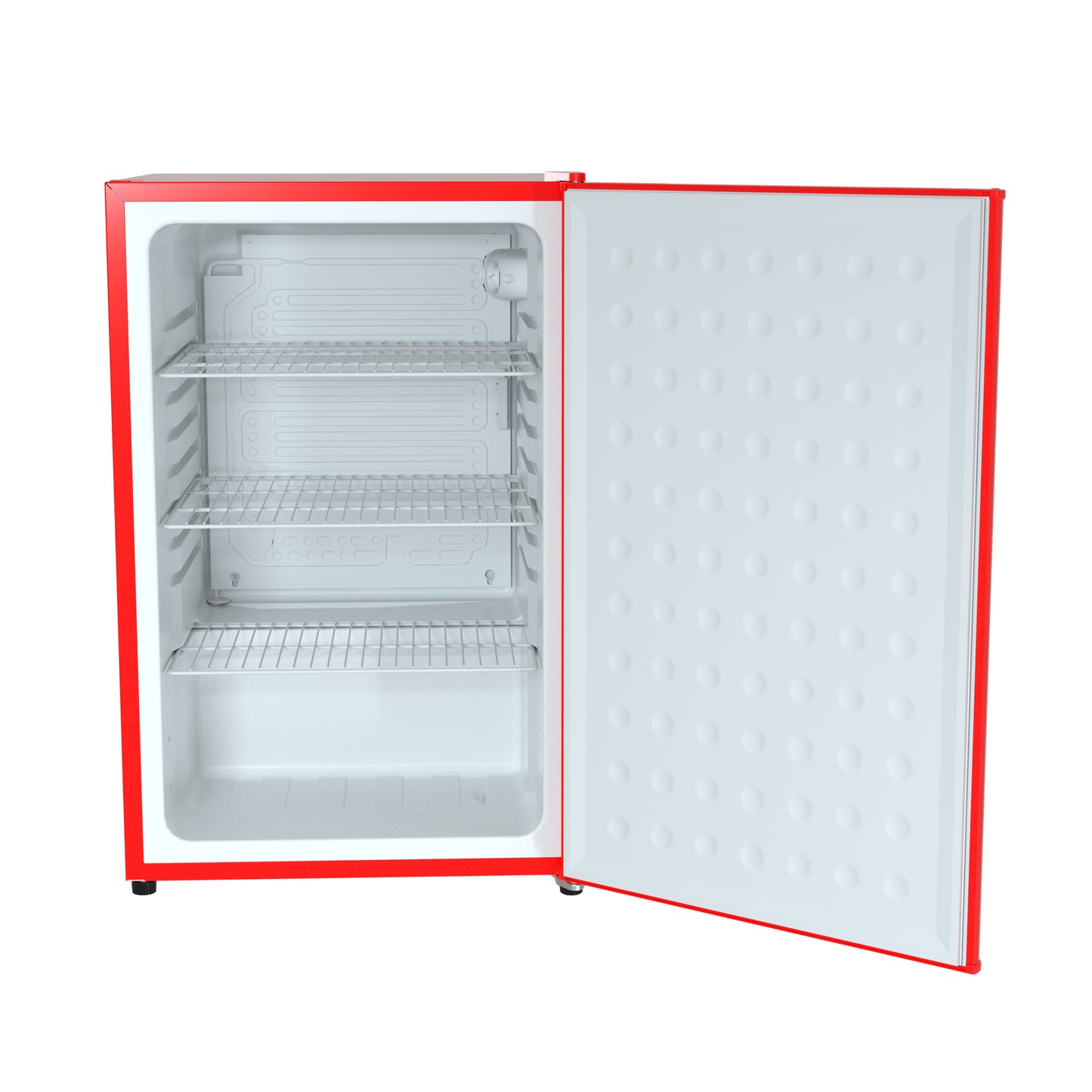 Husky Premium 122L Solid Door 4.3 Cu.ft. Freestanding Under-Counter Mini Fridge in Red