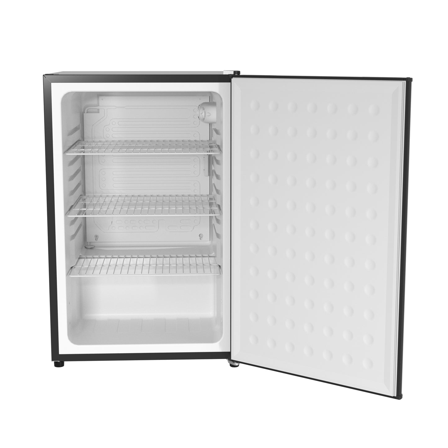 Husky Premium 122L Solid Door 4.3 Cu.ft. Freestanding Under-Counter Mini Fridge in Black