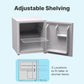 Husky 43L Solid Door 1.5 C.ft. Freestanding Counter-Top Mini Fridge in White