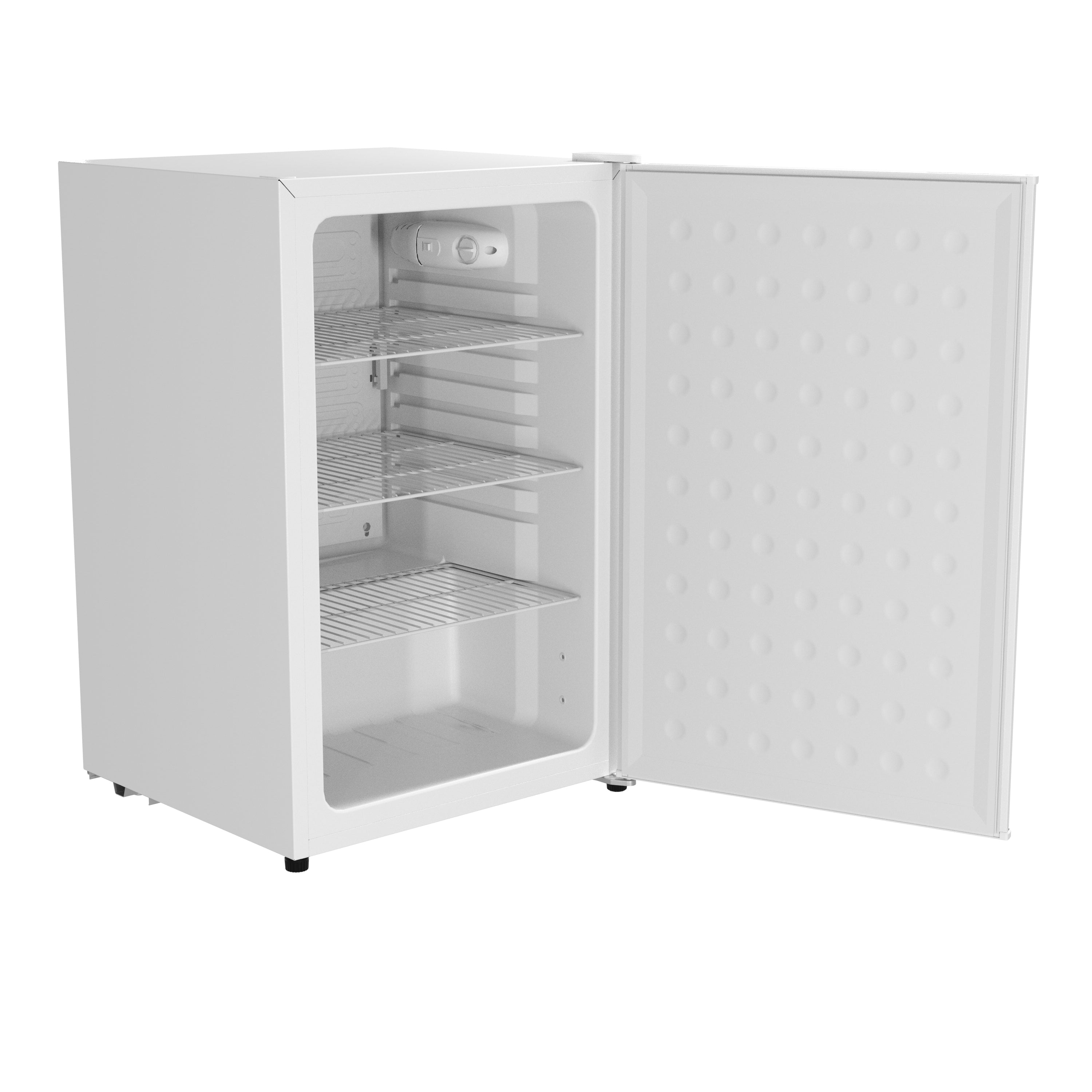 Husky 122L Solid Door 4.3 C.ft. Freestanding Under-Counter Mini Fridge in  White